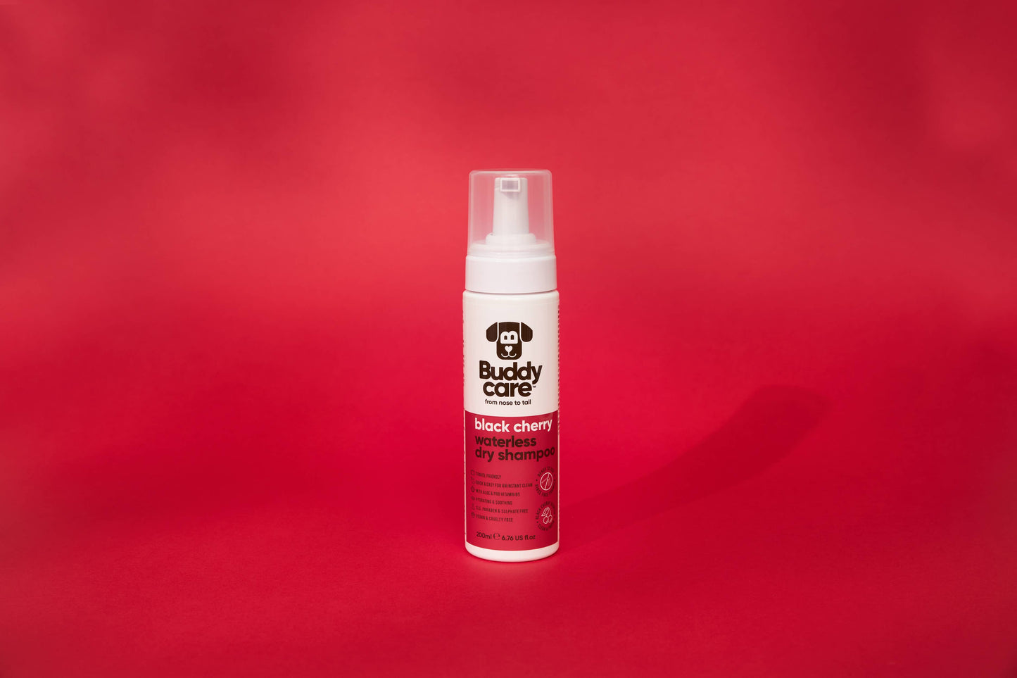 Buddycare - Waterless Dog Shampoo - Black Cherry - 6.76 fl oz