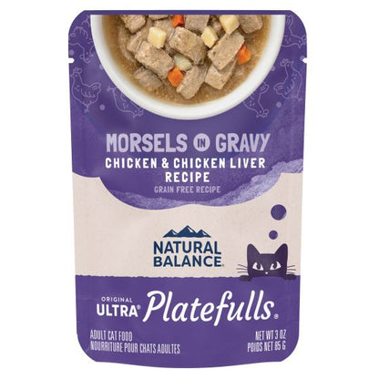 Natural Balance Platefulls Indoor Chicken And Chicken Liver In Gravy Cat 3oz