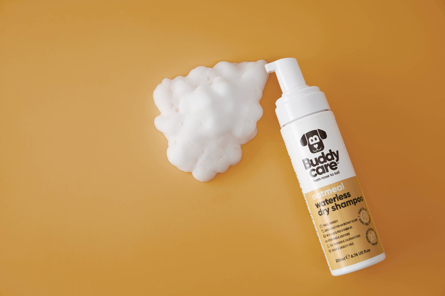 Buddycare - Waterless Dog Shampoo - Oatmeal - 6.76 fl oz