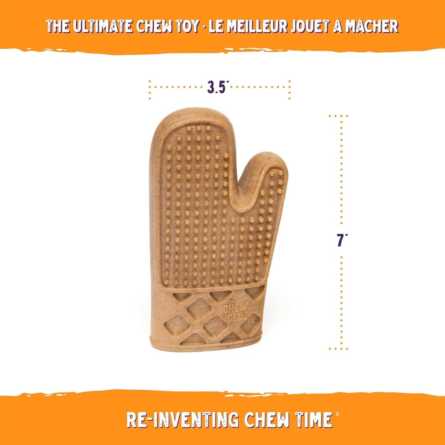 Powerbone Nylon & Bamboo Chew Oven Mitt Dog 7''