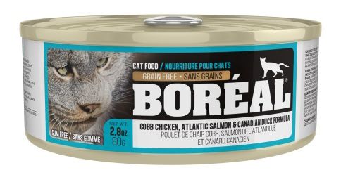 Boreal Cobb Chicken Atlantic Salmon And Canadian Duck Cat 80g