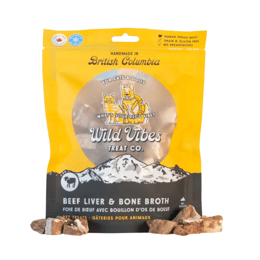 Wild Vibes Beef Liver & Bone Broth Treats 80g