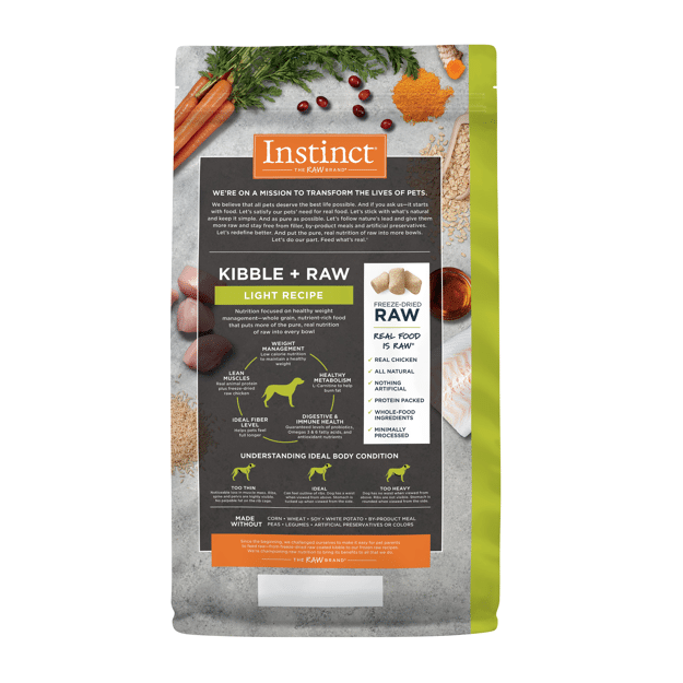 Instinct Raw Boost Whole Grain Dry Dog Food Light Recipe Chicken&Brown Rice 3.5lb