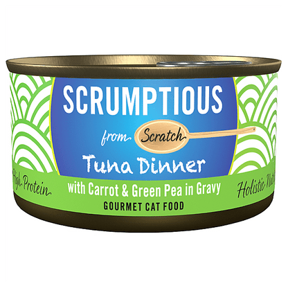 SCRUMPTIOUS FROM SCRATCH Red Meat Tuna with Carrots & Peas Cat food 79g