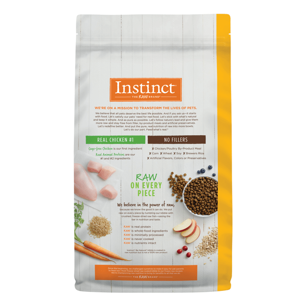 Instinct Be Natural Dry Dog Food Real Chicken & Brown Rice Recipe 4.5lb