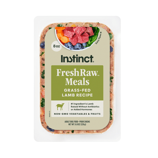 Instinct Frozen FreshRaw Meals Grass-Fed Lamb Recipe Dog Food 226g