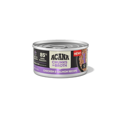 ACANA Chunks in Broth Kitten Wet Food Chicken + Salmon Recipe 155g