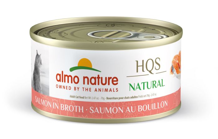 Almo Nature HQS Natural Cat Food - Salmon In Broth 70g