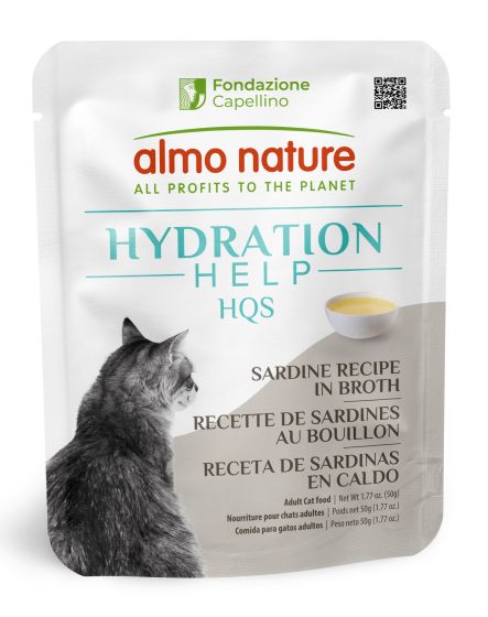 Almo Nature HQS Hydration Help - Sardine Recipe In Broth 50g