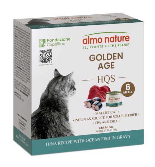 Almo Nature HQS Golden Age - Tuna Recipe With Ocean Fish In Gravy 6x50g