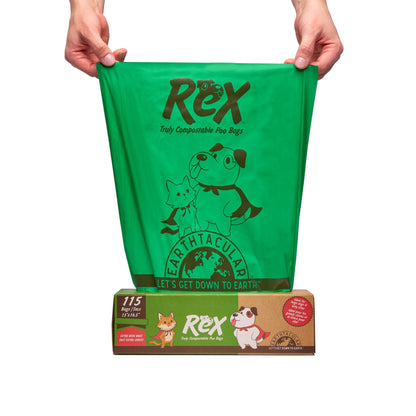 REX Extra Wide Kitty & Dog Plant-Based Litter Bags