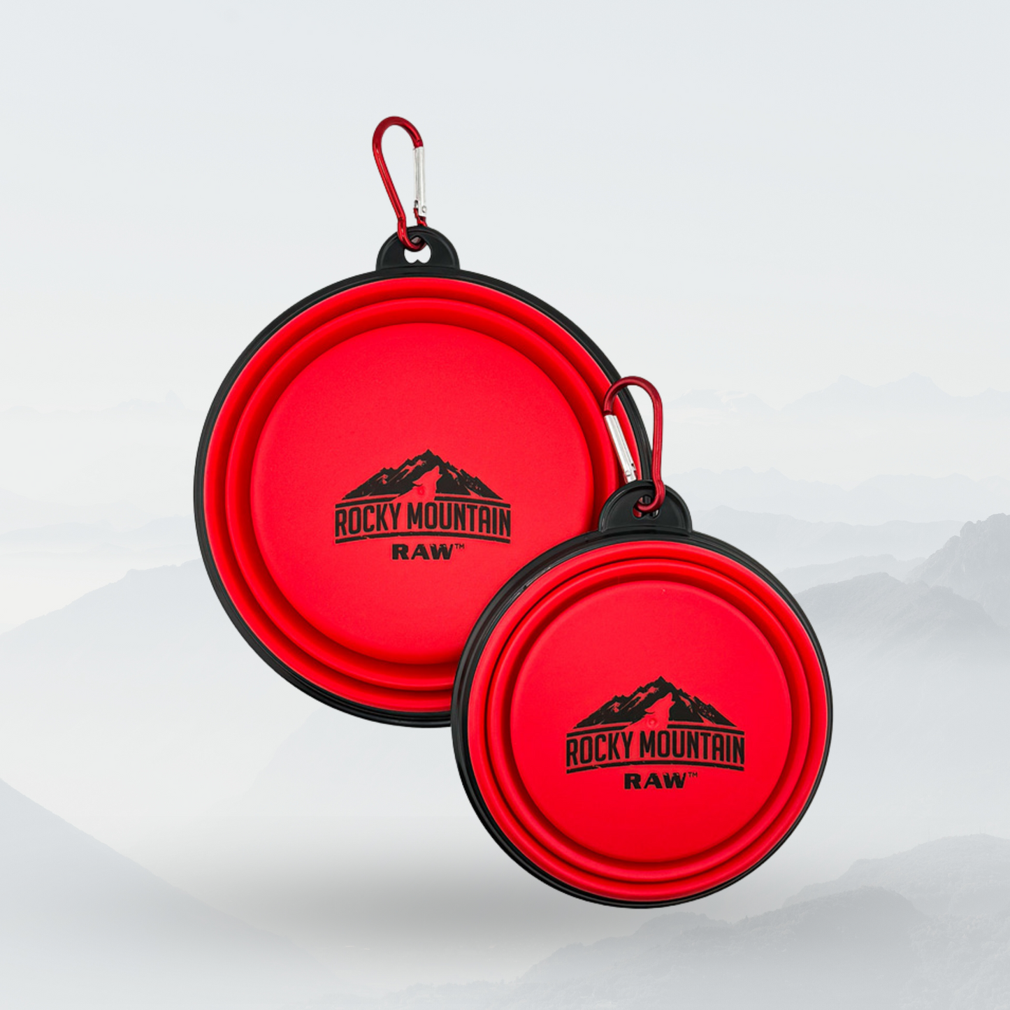 RED Foldable Dog Bowl