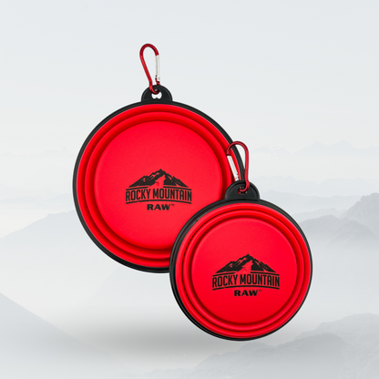 RED Foldable Dog Bowl