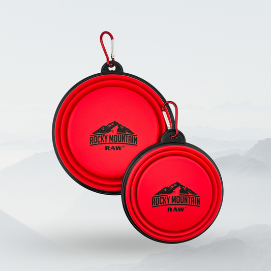 RED Foldable Dog Bowl