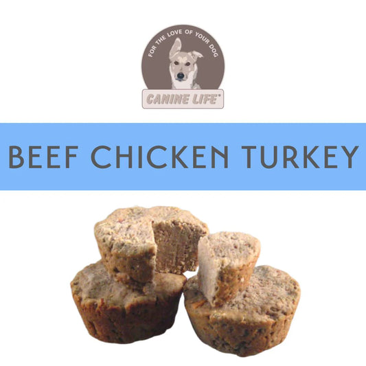 Canine Life Muffins - 20 Pack - Beef, Chicken, Turkey - Variety Pack