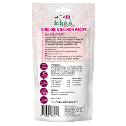 Caru Daily Dish Smoothies Chicken & Salmon Recipe for Cats 4pk