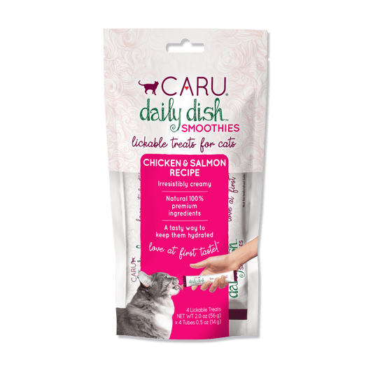 Caru Daily Dish Smoothies Chicken & Salmon Recipe for Cats 4pk