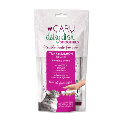 Caru Daily Dish Smoothies Tuna & Salmon Recipe for Cats 4pk