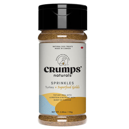 Crumps Sprinkles Turkey + Superfood Golds Meal Topper Dog 110g