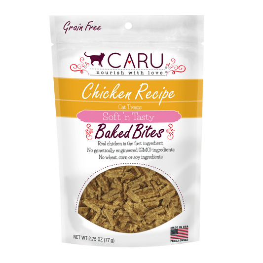 Caru Soft ‘n Tasty Baked Chicken Recipe Bites for Cats 3oz