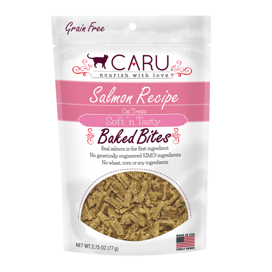 Caru Soft ‘n Tasty Baked Salmon Recipe Bites for Cats 3oz