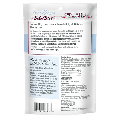 Caru Soft ‘n Tasty Baked Tuna Recipe Bites for Cats 3oz