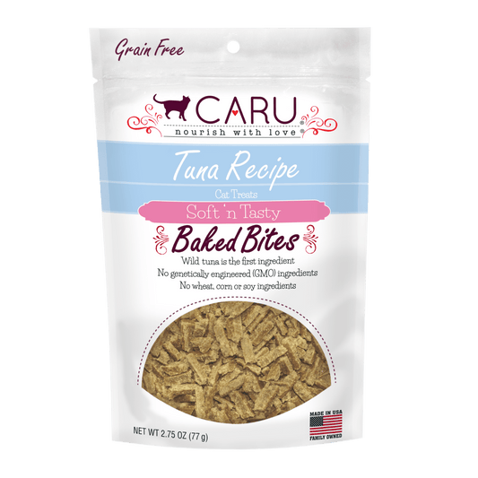 Caru Soft ‘n Tasty Baked Tuna Recipe Bites for Cats 3oz