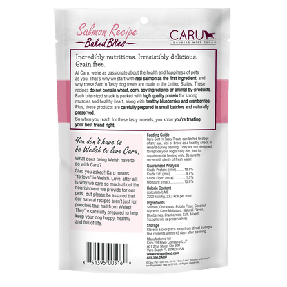 Caru Natural Salmon Recipe Bites for Dogs 4oz