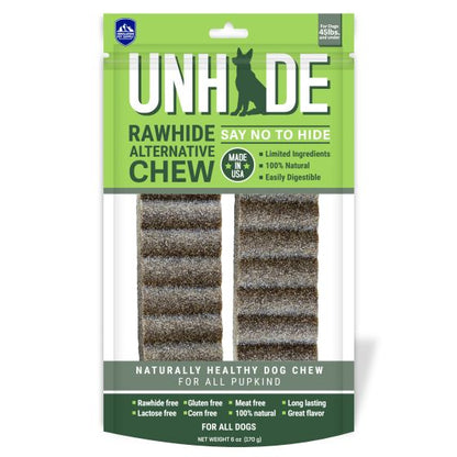 Unhide Rawhide Chew Medium Dog 2pk