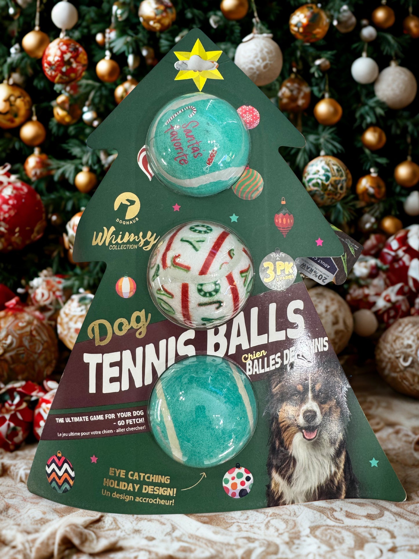 Tennis Balls Dog Toy 3pk