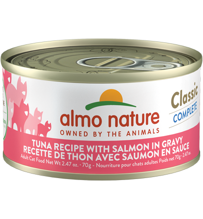 Almo Classic Complete Cat Food - Tuna Recipe With Salmon In Gravy 70g