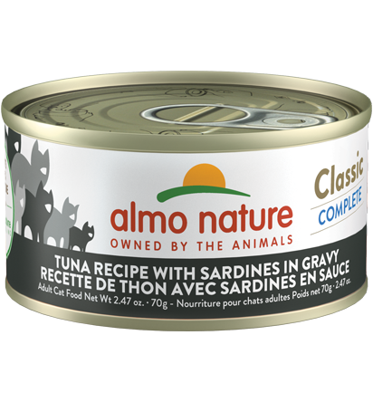 Almo Classic Complete Cat Food - Tuna Recipe With Sardines In Gravy 70g