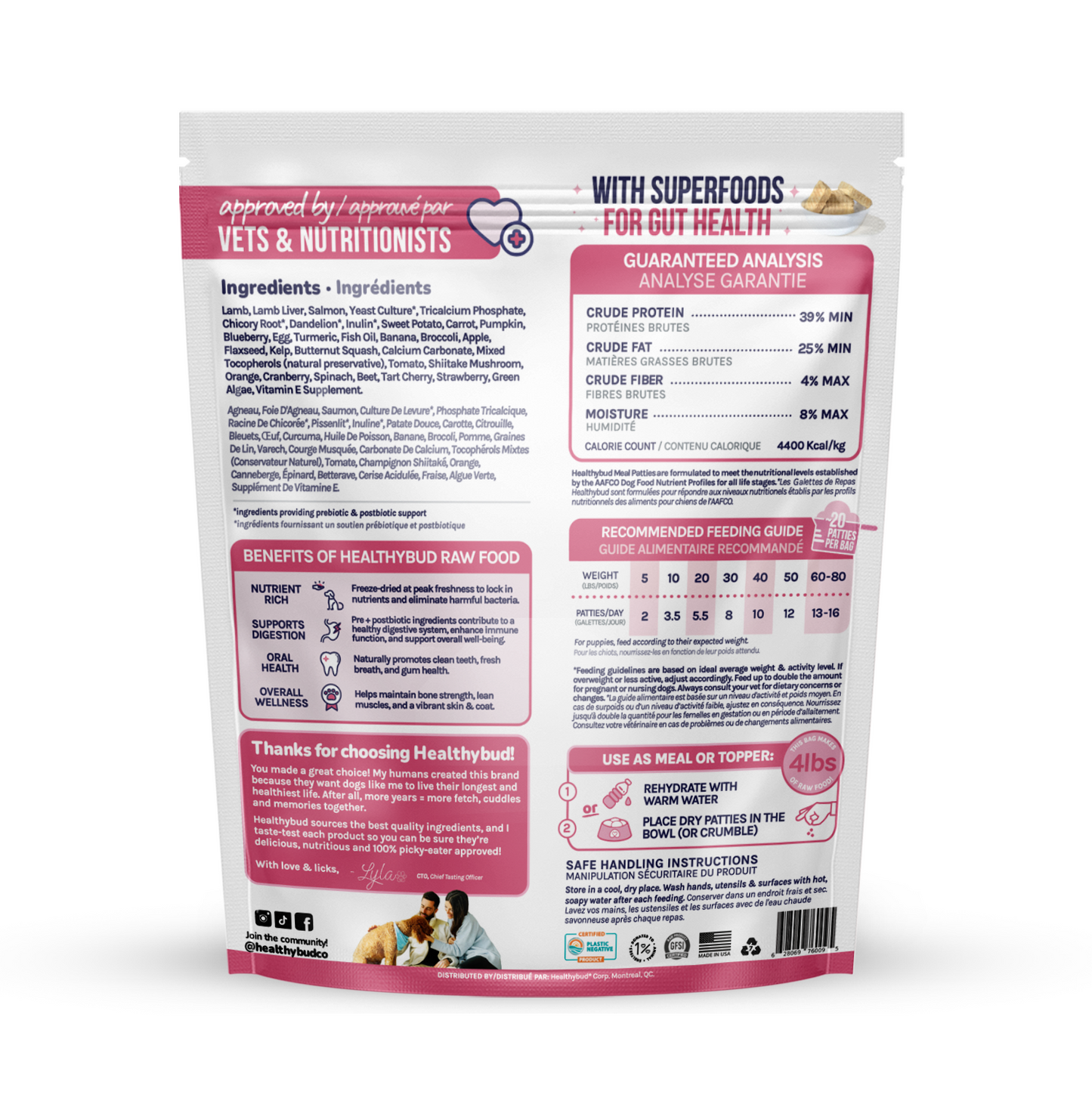 Lamb+Salmon Meal Patties