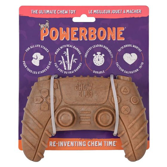 Powerbone Nylon & Bamboo Chew Game Controller Dog 5"