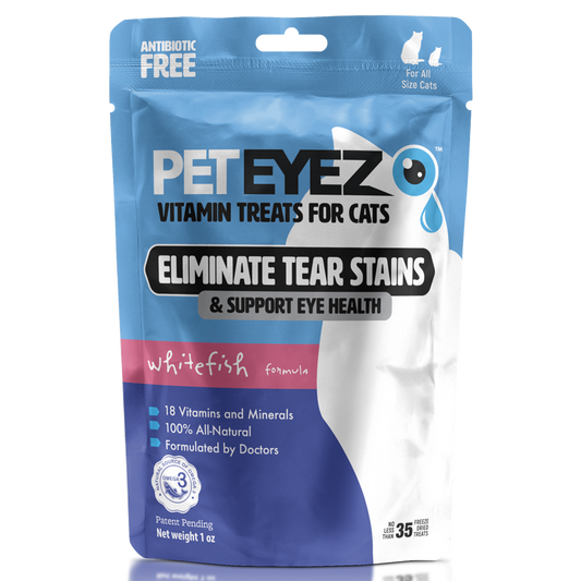 Pet Eyez Eliminate Tear Stains Whitefish Vitamin Cat Treats