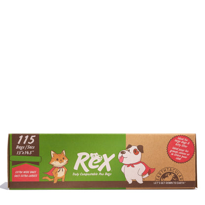 REX Extra Wide Kitty & Dog Plant-Based Litter Bags