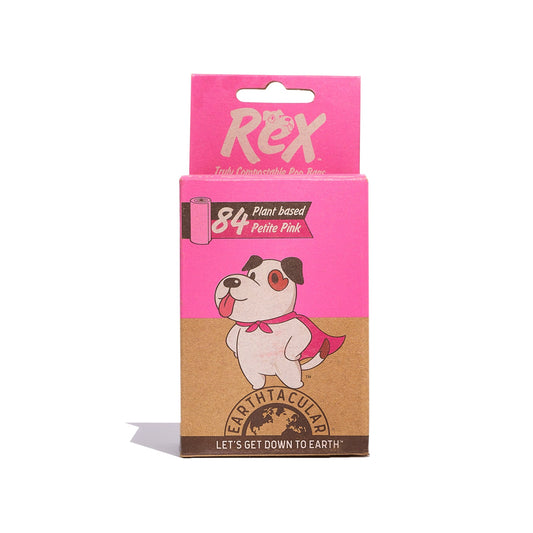 REX Plant-Based Poop Bags Petit Pink 84ct