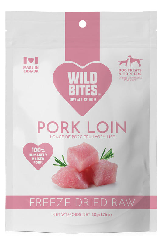 WILD BITES FREEZE DRIED PORK LOIN