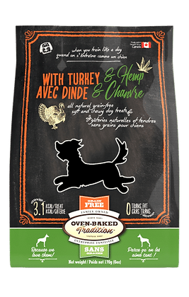 Oven-Baked Tradition Grain Free Soft and Chewy Dog Treats Turkey 170g