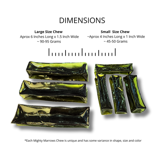 Wag & Bright Supply Co. - Mighty Marrows Collagen Dental Chew - Spirulina Beef LG