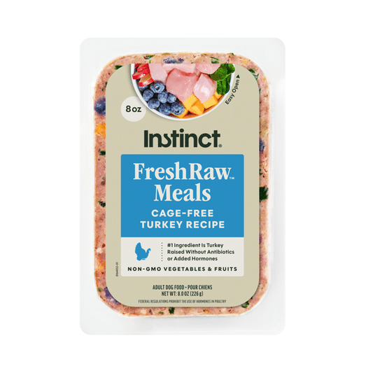 Instinct Frozen FreshRaw Meals Grass-Fed Turkey Recipe Dog Food 226g