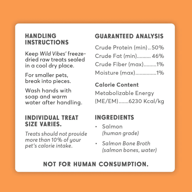 Wild Vibes Salmon & Bone Broth Treats 75g