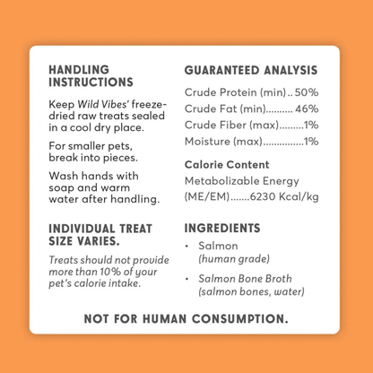 Wild Vibes Salmon & Bone Broth Treats 75g
