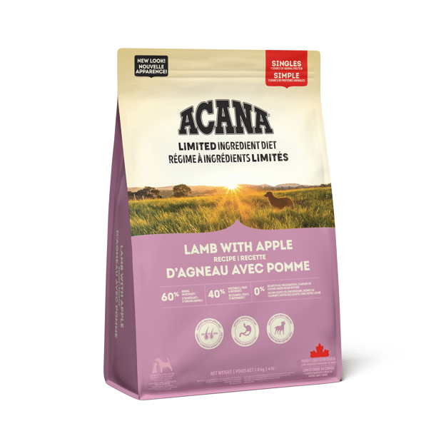 ACANA Singles Lamb + Apple Recipe Dog 1.8kg
