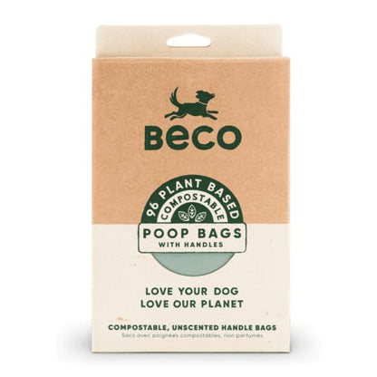 Beco Home Compostable Unscented Poop Bags With Handles