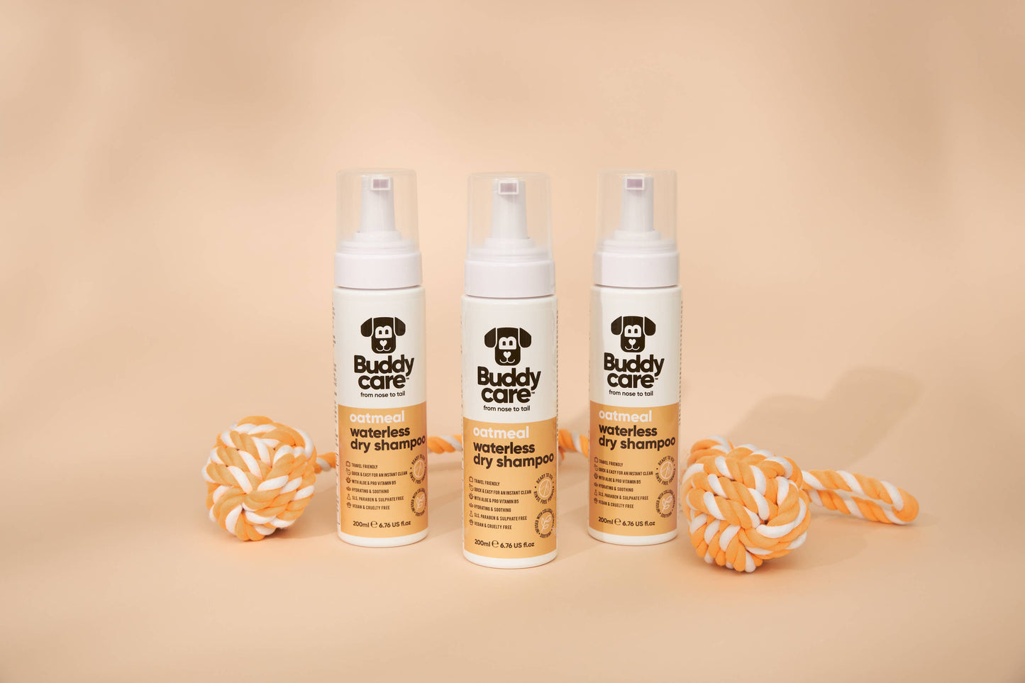 Buddycare - Waterless Dog Shampoo - Oatmeal - 6.76 fl oz