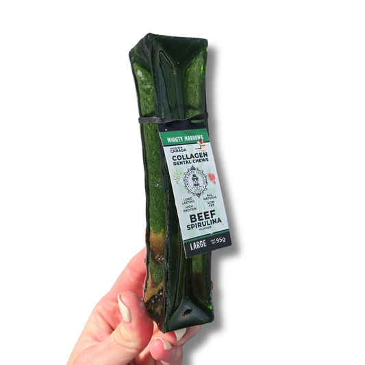 Wag & Bright Supply Co. - Mighty Marrows Collagen Dental Chew - Spirulina Beef LG
