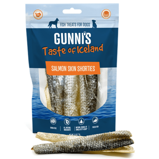 Gunni's Taste of Iceland Salmon Skin Shorties 2oz
