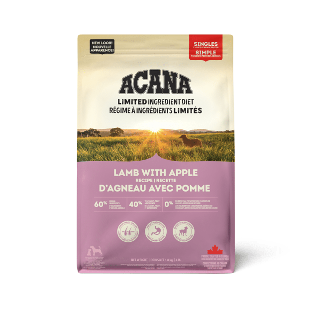 ACANA Singles Lamb + Apple Recipe Dog 1.8kg