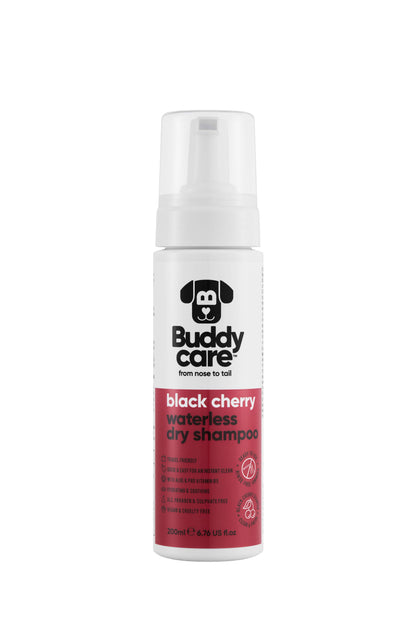 Buddycare - Waterless Dog Shampoo - Black Cherry - 6.76 fl oz